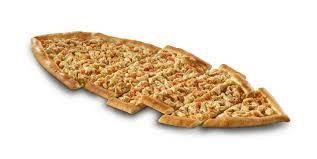 Pide met fetakaas en spinazie.